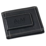 Leather Wallet w/Money Clip