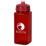 PolySure Squared-Up Sport Bottle - 24 oz. - Translucent