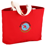 USA Made Bayside Jumbo Tote - Colors - Embroidered