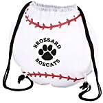 Game Time! Baseball Drawstring Backpack