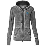 J. America Zen Full-Zip Hooded Sweatshirt-Ladies
