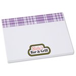 Bic Sticky Note - Designer - 3x4 - Plaid - 50 Sheet