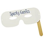 Lone Ranger Mask w/Stick - White