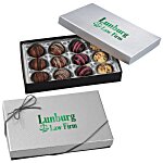Truffles - 12 Pieces - Silver Box