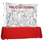 Splash Curved Tabletop Display - 7' - Front Graphics