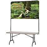 Tabletop Banner System w/Back Wall - 6'
