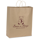 Brown Kraft Recycled Paper Bag  - 19-1/4