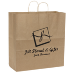 Brown Kraft Recycled Paper Bag  - 18-3/4