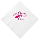 Dinner Napkin - 3-ply - 1/4 Fold - White