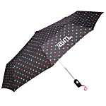 totes Auto Open/Close Umbrella - Polka Dots - 24 hr