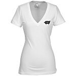 Bella Jersey Deep V-Neck T-Shirt