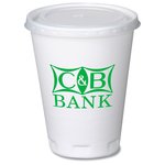 Trophy Hot/Cold Cups w/Straw Slotted Lid - 12 oz.