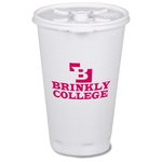 Trophy Hot/Cold Cups w/Tear Tab Lid - 16 oz. - Low Quantity