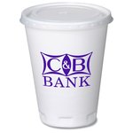Trophy Hot/Cold Cups w/Straw Slotted Lid - 12 oz. - Low Qty