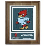 Walnut Finished Wood Plaque w/Digital Print - 10