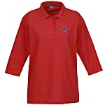 Port Authority Silk Touch 3/4 Sleeve Polo - Ladies'