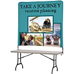 Tabletop Banner System w/Tall Back Wall - 6'