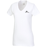 District Concert V-Neck Tee - Ladies' - White - Screen