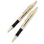 Monte Cristo Metal Pen & Pencil Set - Gold