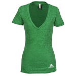 Next Level Burnout Deep V Tee - Ladies'