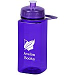 PolySure Squared-Up Sport Bottle w/Handle-24 oz.-Translucent