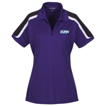 Tricolor Shoulder Accent Performance Polo - Ladies'