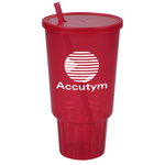 Car Cup w/Lid & Straw - 32 oz. - Jewel
