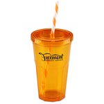 Sedici Surge w/Striped Straw - 17 oz.