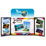 Briefcase Tabletop Display w/Octagon Header - 24