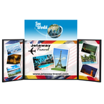 Briefcase Tabletop Display w/Rect Header - 24