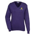 Ultra-Soft Cotton V-Neck Sweater - Ladies' - 24 hr