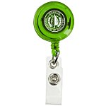 Economy Retractable Badge Holder - Translucent - 24 hr