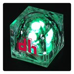 Crystal Light Up Ice Cube - Green