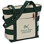 Striped Accent 10 oz. Boat Tote - 13" x 18"