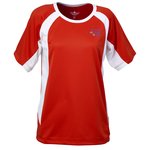 Anti-Microbial Color Block Wicking Tee-Ladies'-Emb-Closeout