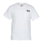 Hanes 50/50 ComfortBlend Pocket Tshirt - White