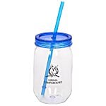 Fiesta Mason Jar with Straw - 22 oz. - 24 hr