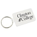 Small Rectangle with Round Corners Soft Keychain - Opaque