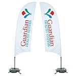 Indoor Value Razor Sail Sign - 10-1/2' - Two Sided