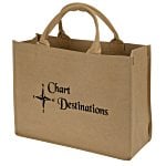 Washable Kraft Paper Fabric Tote - 12" x 16"