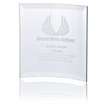 Scroll Jade Glass Award - 7
