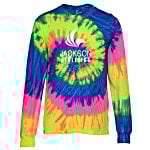 Tie-Dye Long Sleeve T-Shirt - Two-Tone Spiral - Screen