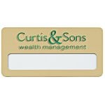 Atlanta Vogue Name Badge - 1-1/2" x 3" - Jeweler's Pinback - 24 hr