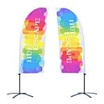 Indoor Value Blade Sail Sign - 7-1/2' - Two-Sided