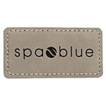 Leatherette Name Badge - Rectangle - 1-1/2" x 3"