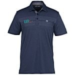 TravisMathew Micro-Dot Chest Stripe Polo