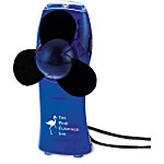 Turbo Mini Fan/Flashlight - Translucent