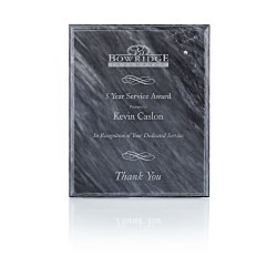 View a larger, more detailed picture of the Black Marble Plaque - 10 