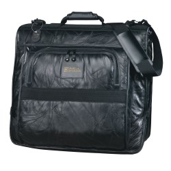 View a larger, more detailed picture of the Leather Valet Garment Bag