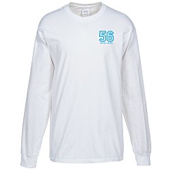 View a larger, more detailed picture of the Gildan Ultra Cotton Heavyweight Long-Sleeve Tee - Whites